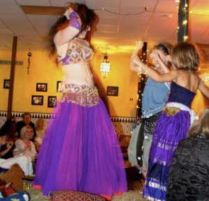 Janim dances with two of her little princesses!